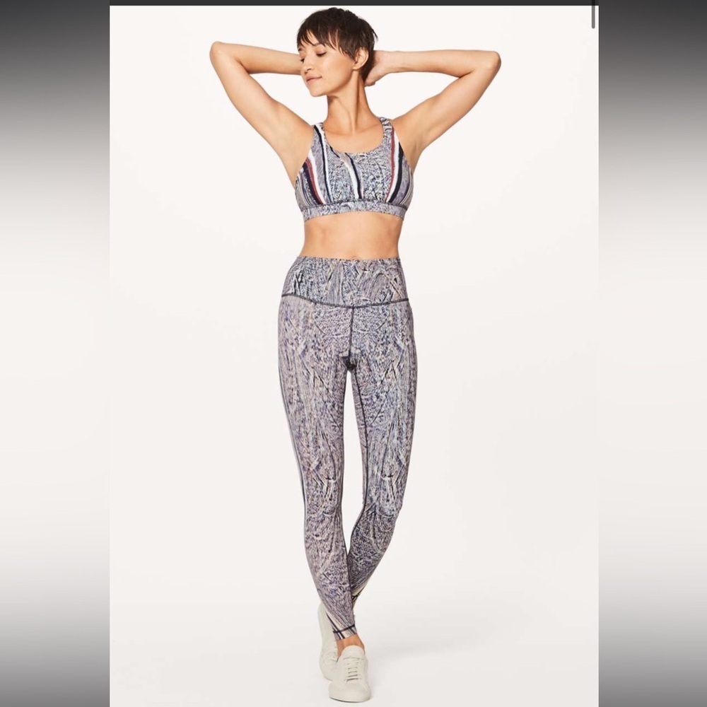 Lululemon Wunder Under Hi-Rise Tight Nulux Polychromatic Multi Black Size 8